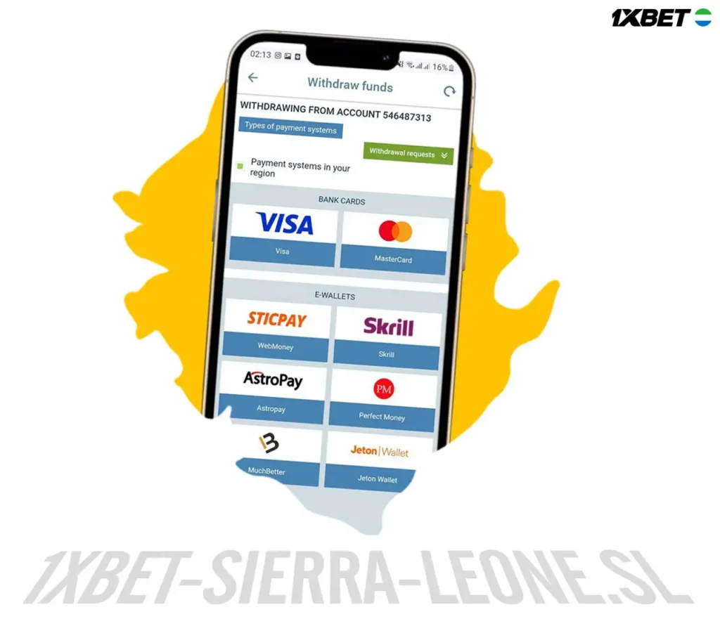 How to withdraw money from 1xbet in sierra leone