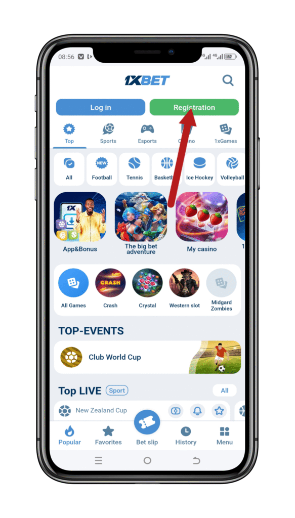 Click on "Registration”