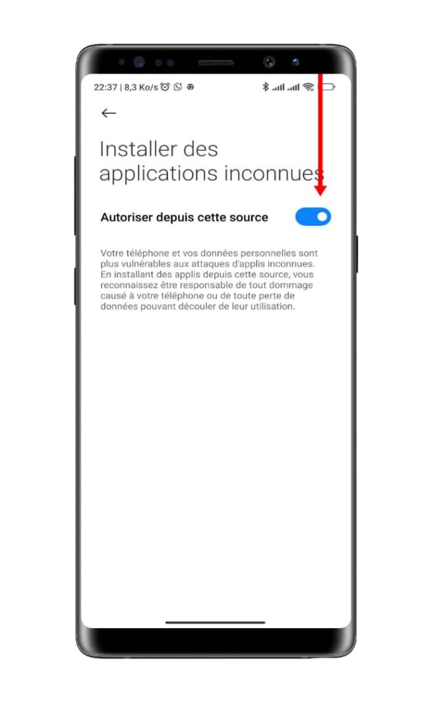 Allow APK Installation