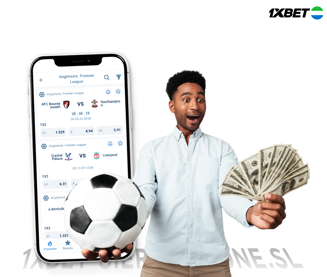 How to bet online at 1xbet Sierra Leone