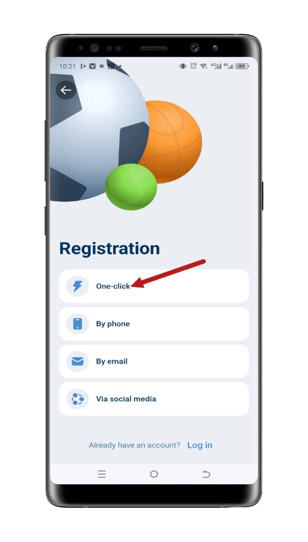 Select your registration method