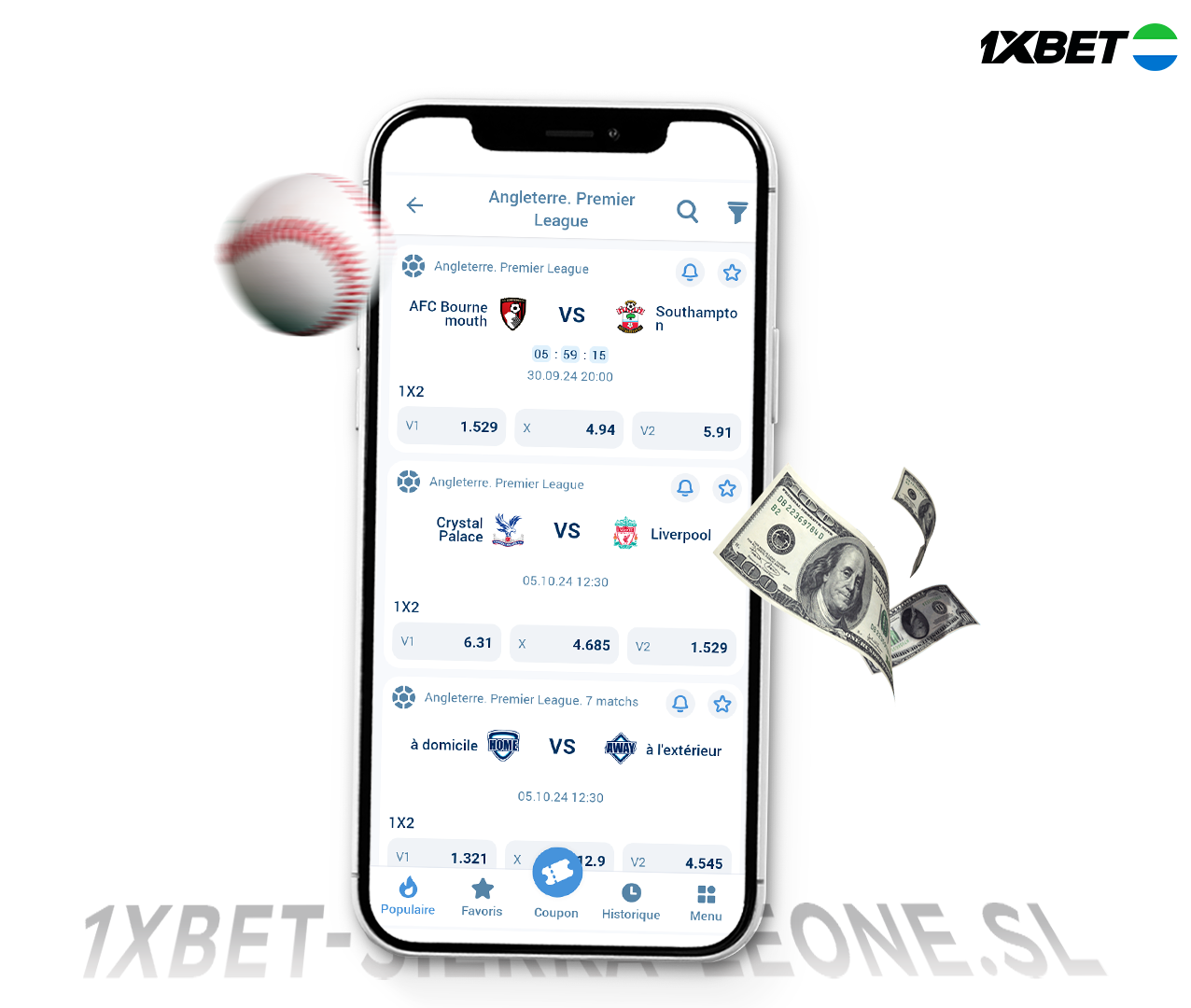 How to start betting at 1xBet Sierra Leone